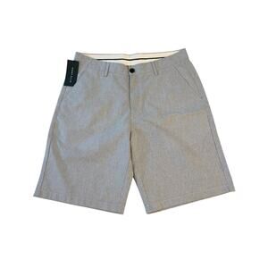 NWT Perry Ellis Pinstripe Slim Fit Shorts Mens 32 9" Inseam Quiet Luxury Preppy